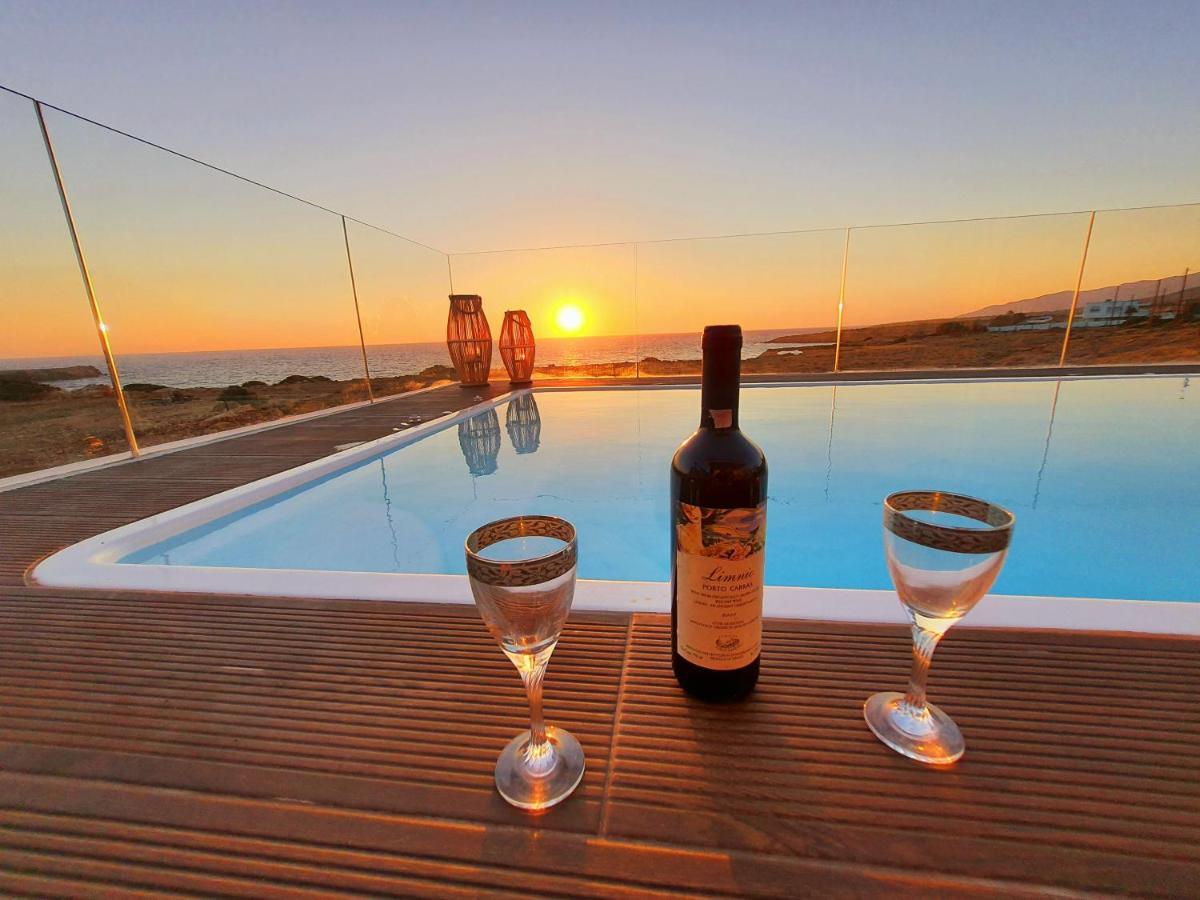 Tramonto Luxury Villa No1- Breathtaking Sunset View Фойникион Экстерьер фото